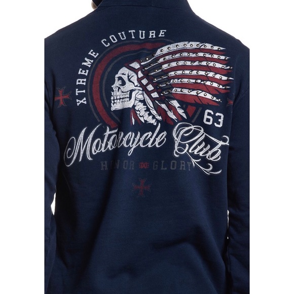 Xtreme Couture By AFFLICTION Men's Hoodie TOMAHAWK - Picture 7 of 8